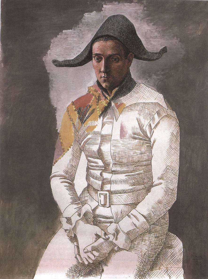 XV. Сидящий Арлекин. 1923 XV. Сидящий Арлекин. 1923