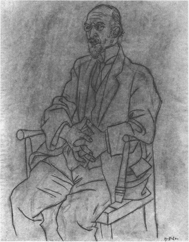 7. Портрет Эрика Сати. 1920 7. Портрет Эрика Сати. 1920