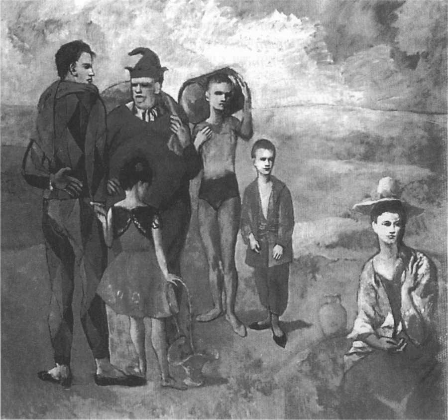 Семья акробатов. 1905. Холст, масло 84x90 Семья акробатов. 1905. Холст, масло 84x90