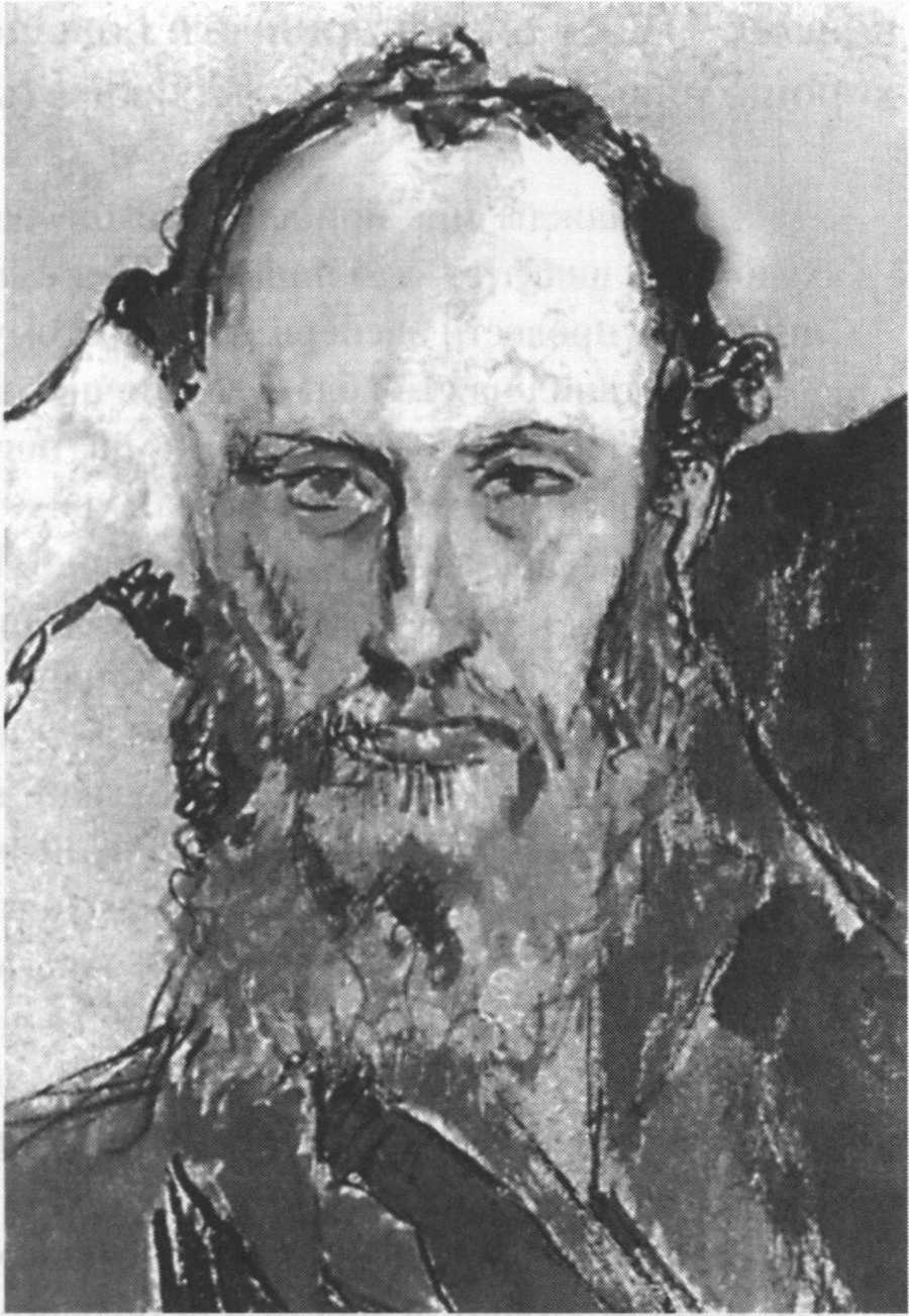 Лео Стайн. 1906. Тонированный картон, гуашь, 10x7 Лео Стайн. 1906. Тонированный картон, гуашь, 10x7