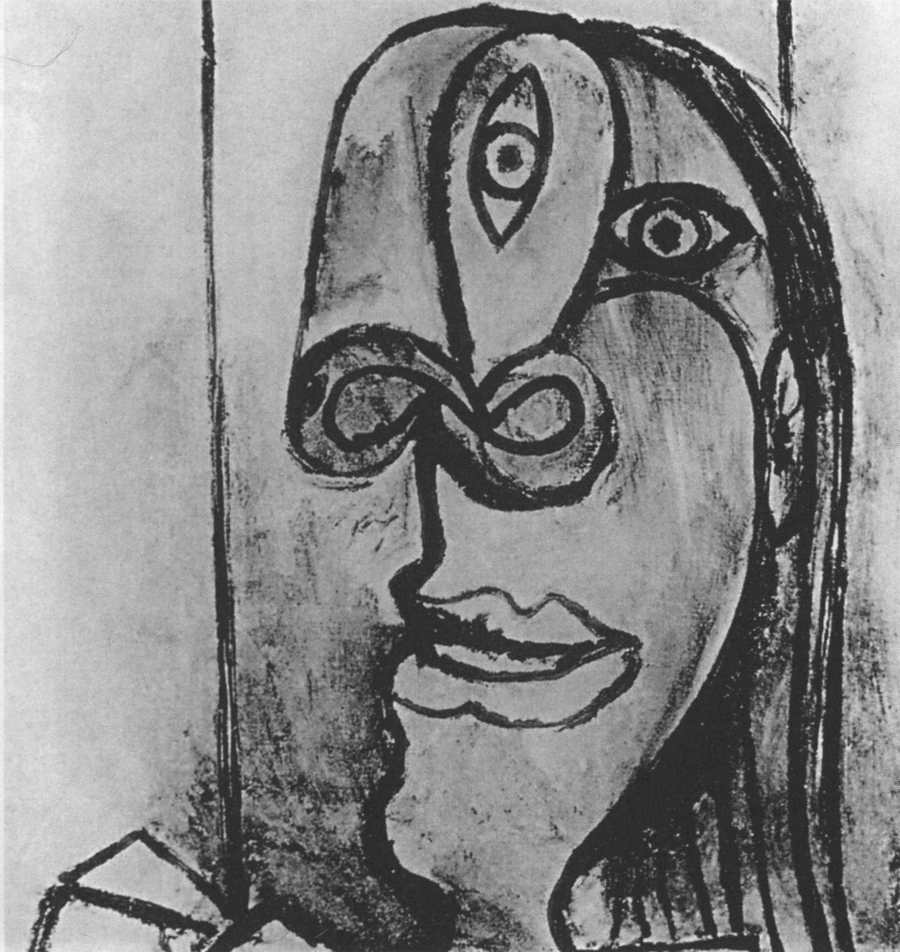 Голова женщины. Август 1938. Холст, масло, 25x19 Голова женщины. Август 1938. Холст, масло, 25x19