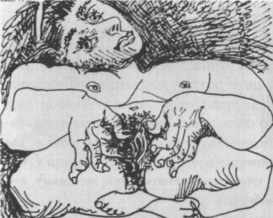 Обнаженные. 1971. Цветная тушь и карандаш на картоне Обнаженные. 1971. Цветная тушь и карандаш на картоне