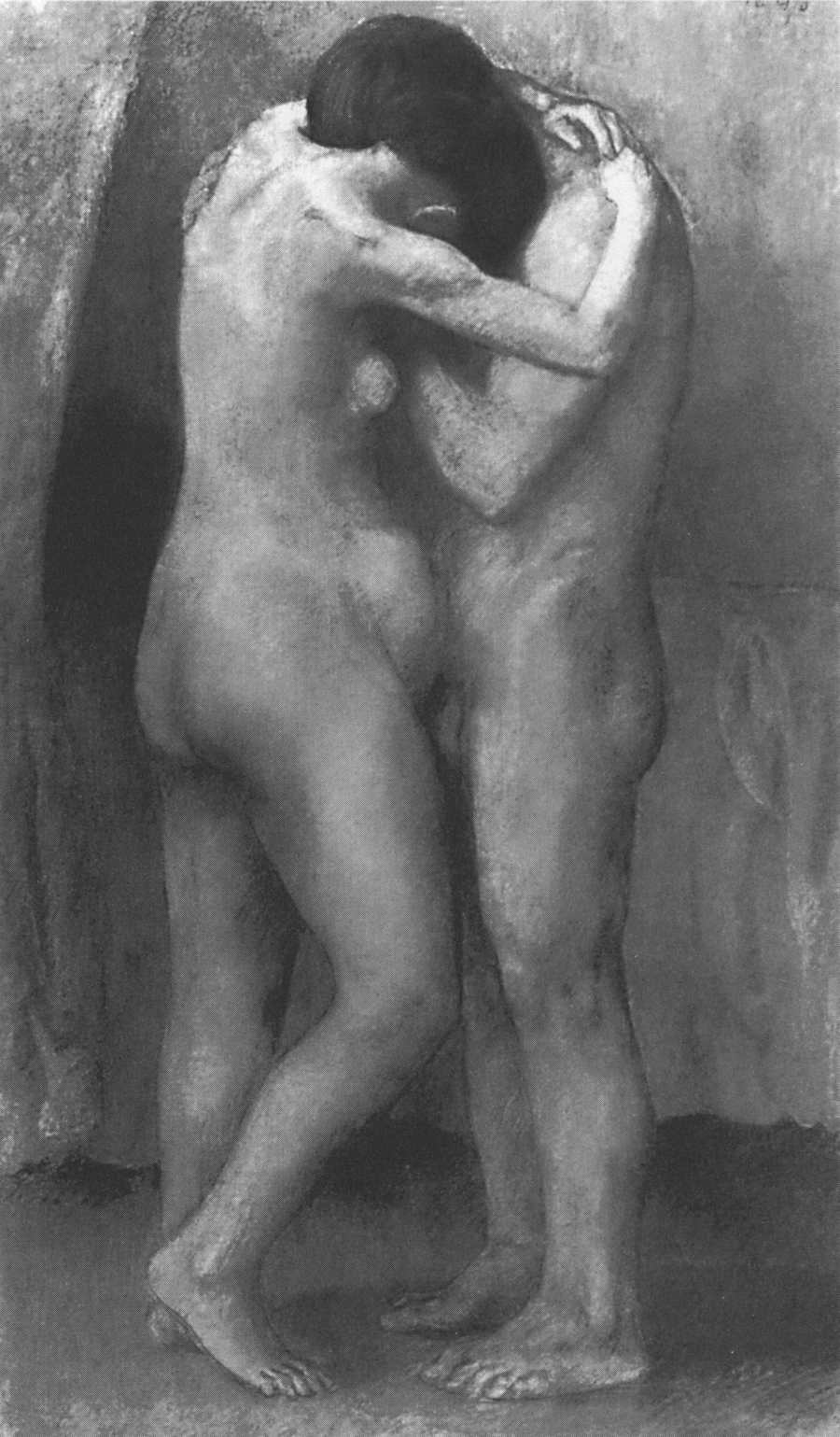 Объятия. Барселона, 1903. Бумага, пастель, 38x32 Объятия. Барселона, 1903. Бумага, пастель, 38x32