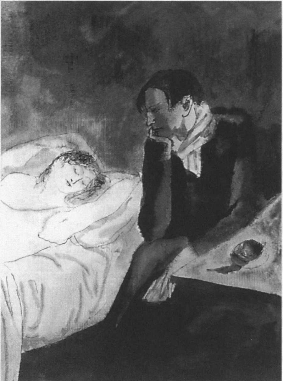 Медитация (Созерцание). 1904. Карандаш и акварель, 14x10 Медитация (Созерцание). 1904. Карандаш и акварель, 14x10