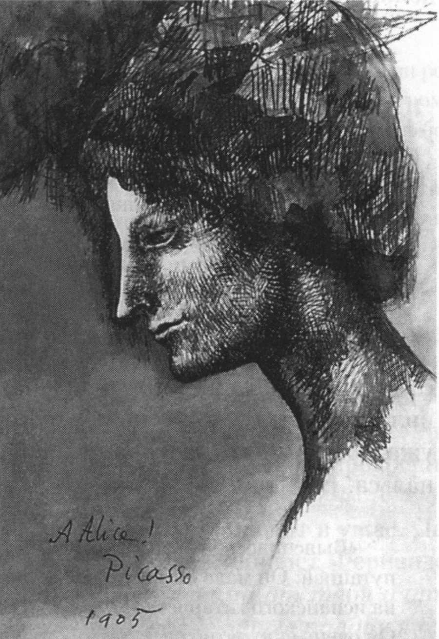 Алиса Дерен, 1905. Сепия, бумага, 14x10 Алиса Дерен, 1905. Сепия, бумага, 14x10