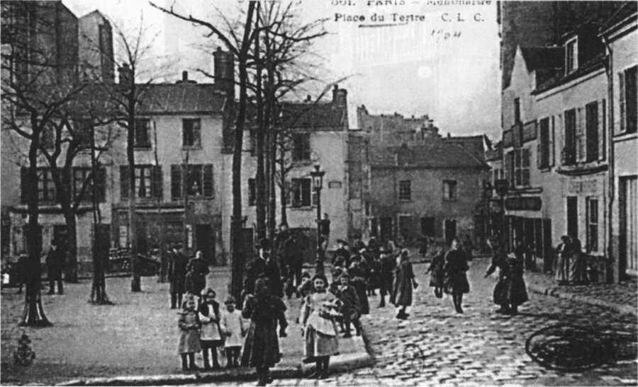 Пляс дю Тертр. Монмартр. 1904 Пляс дю Тертр. Монмартр. 1904