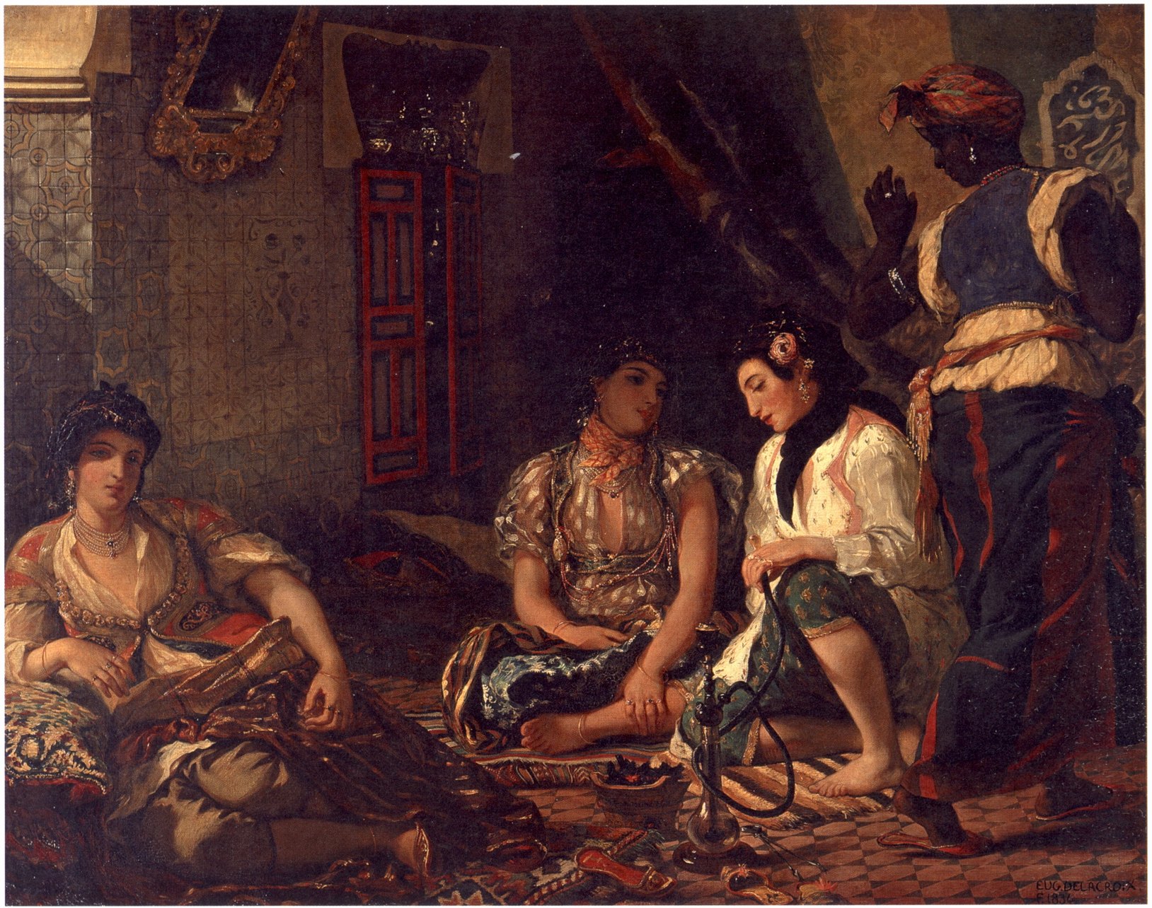 Эжен Делакруа. Алжирские женщины. 1834. Лувр, Париж Эжен Делакруа. Алжирские женщины. 1834. Лувр, Париж