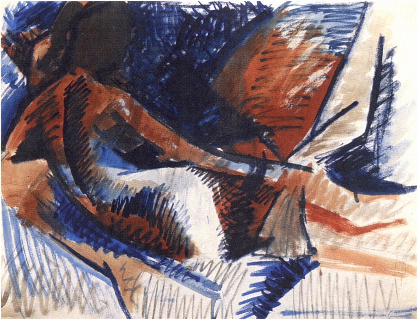 Пабло Пикассо. Большая одалиска (по Энгру). 1907. Музей Пикассо, Париж Пабло Пикассо. Большая одалиска (по Энгру). 1907. Музей Пикассо, Париж